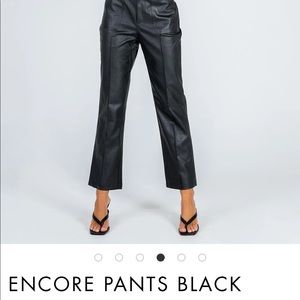 Princess Polly Black Leather Encore Pants